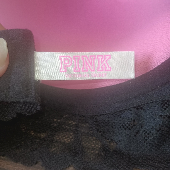 Victoria Secret Black Lace Push Up Bralette Size Large - Picture 2 of 6